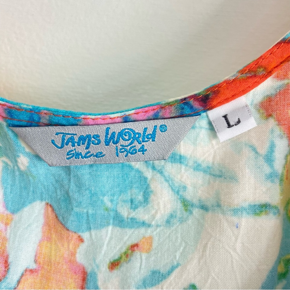 Jams World Multicolor Abstract Top - Picture 4 of 11